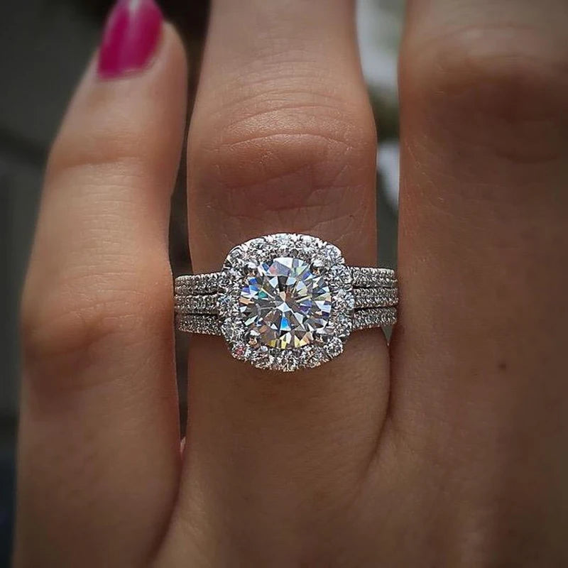 “Trendy Women’s Rings with Cubic Zirconia - Elegant for Engagements & Parties.”