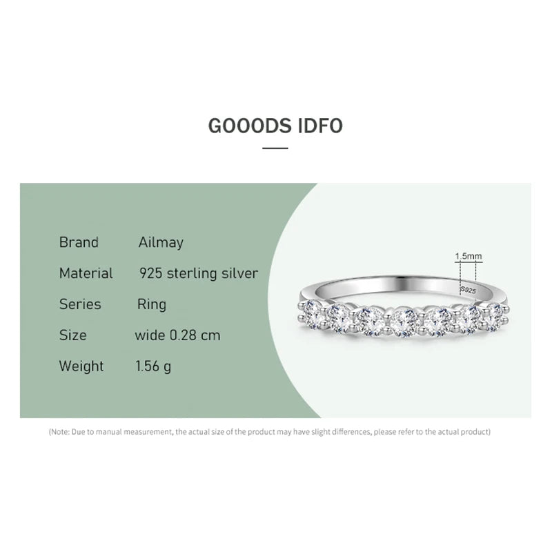 “100% 925 sterling silver stackable round cubic zirconia rings, perfect wedding gift.”