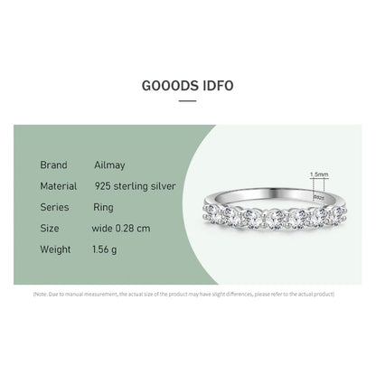 “100% 925 sterling silver stackable round cubic zirconia rings, perfect wedding gift.”