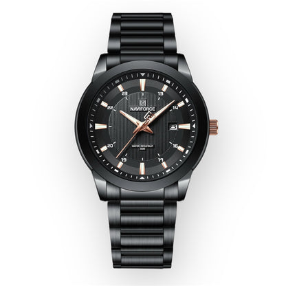 “Top Brand Mens Stainless Steel Quartz Sports Watch Waterproof Luxury Date Clock.”