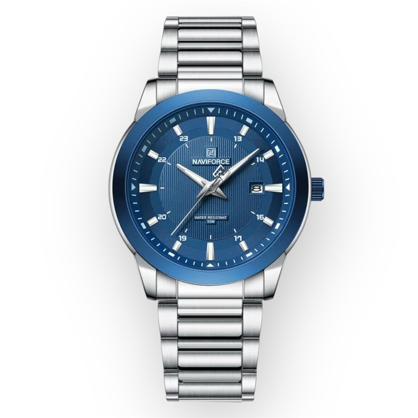 “Top Brand Mens Stainless Steel Quartz Sports Watch Waterproof Luxury Date Clock.”