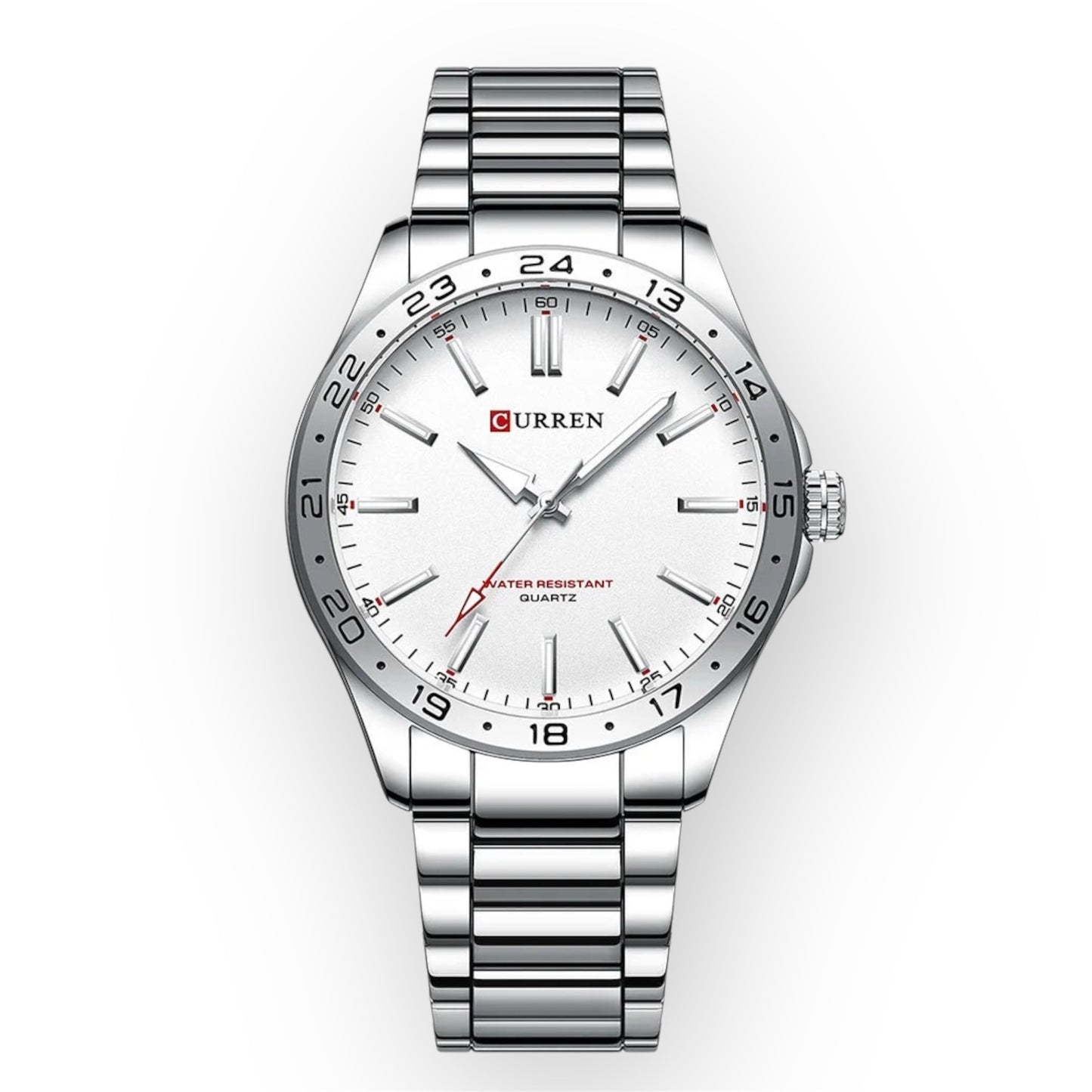 “Men’s Ultra Thin Stainless Steel Quartz Watch Simple Business Casual Fashion.”