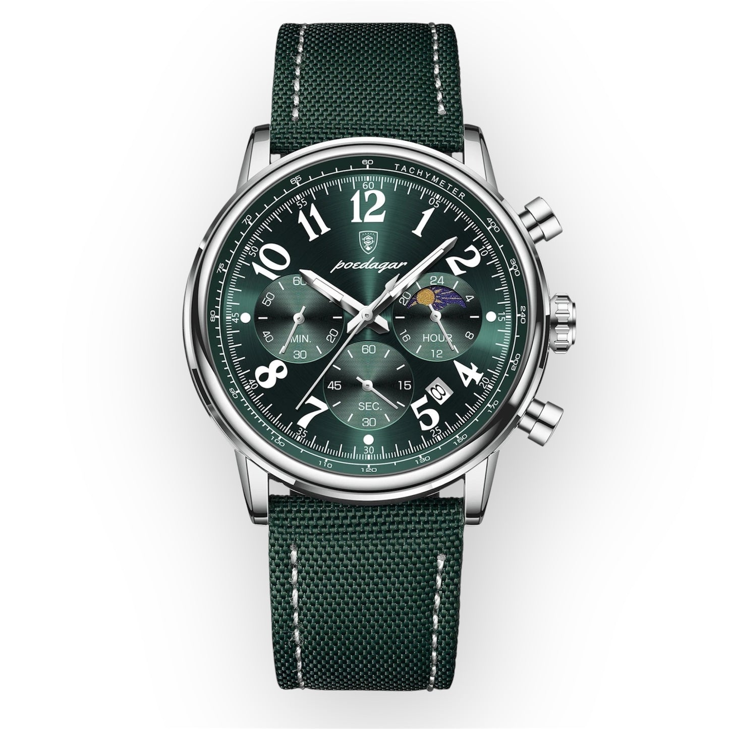 “Luxury Sports Men’s Watch, Waterproof, Luminous Chronograph, Stylish Quartz Timepiece.”