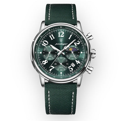 “Luxury Sports Men’s Watch, Waterproof, Luminous Chronograph, Stylish Quartz Timepiece.”