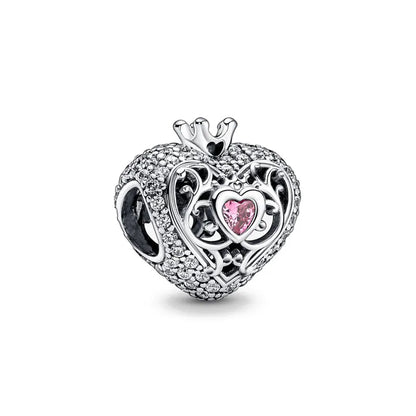 “925 Silver Family Charm Pendant - Sparkling Boy/Girl Bead for Pandora Bracelet.”
