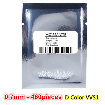 “Certified lab-grown moissanite gemstones, pass diamond tester, ideal for fine jewelry.”