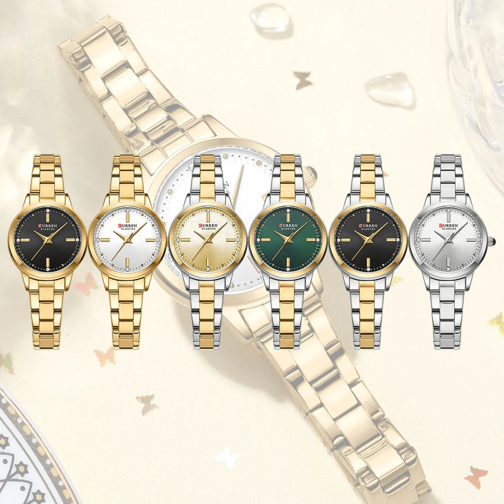 “Women’s Bracelet Watch, Simple Dial, Elegant Quartz Fashion Accessory.”