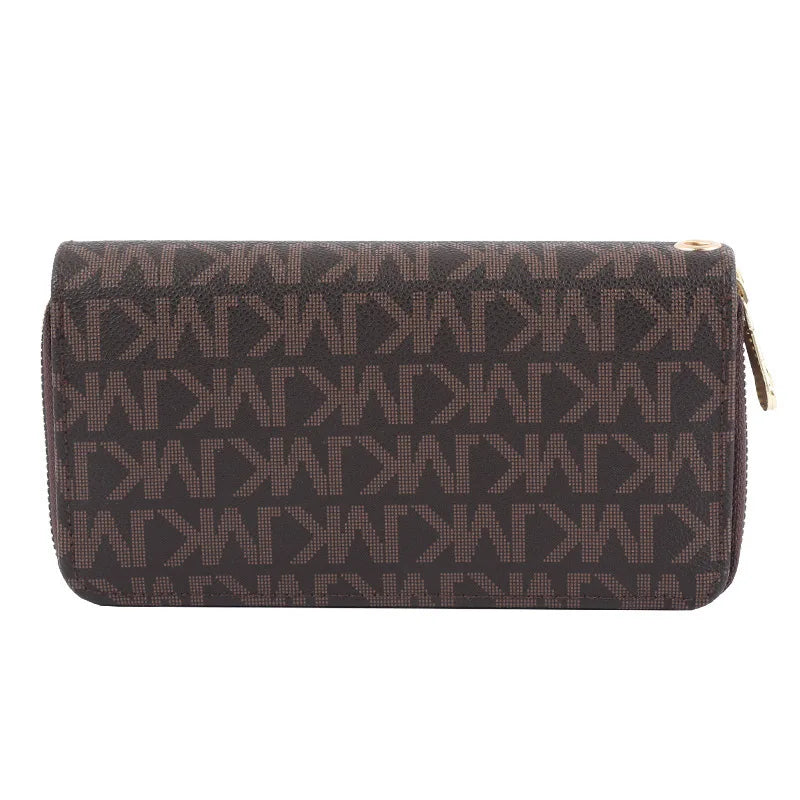 “Long Wallets for Women, Double Zipper Purse, Wristlet Wallet, Phone Holder”
