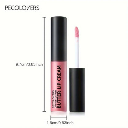 “1PC Butter Gloss Lip Gloss - Long-Lasting, Hydrating Nude Lip Makeup.”