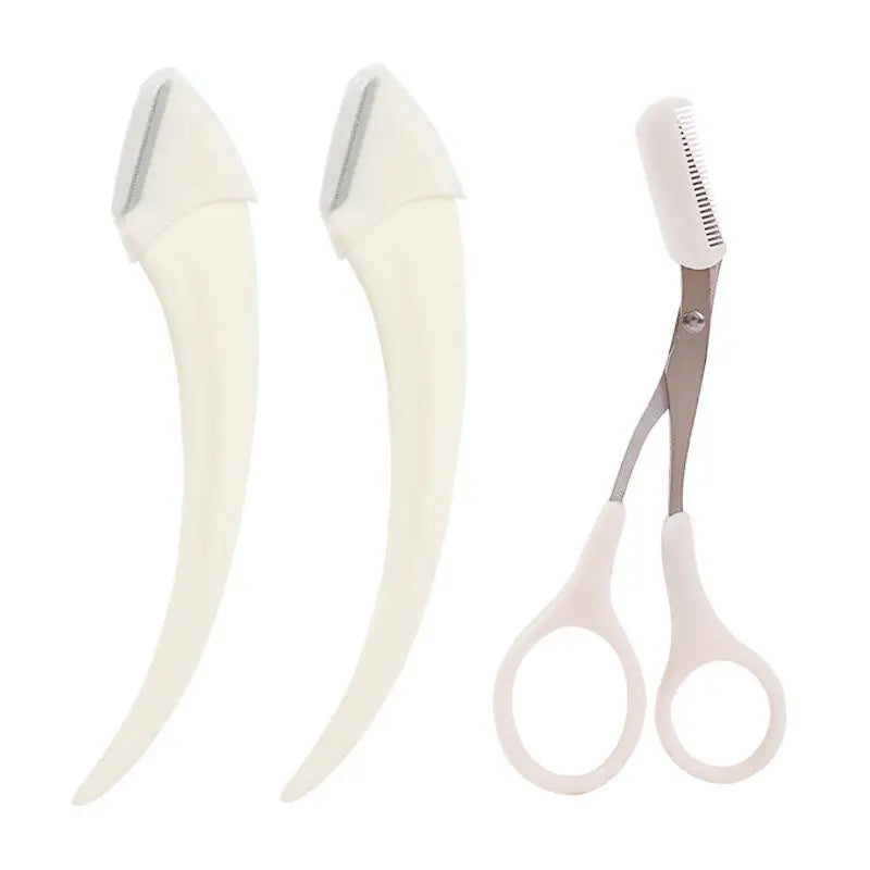 “Professional Eyebrow Razor with Comb, Trimming Knife, Face Scraper Accessories for Women.”