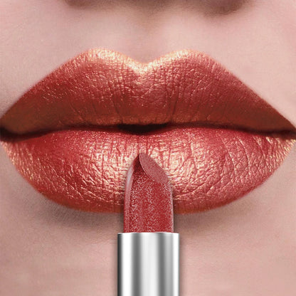 “21-Color Metallic Lipstick – Bold, Glittery, Long-Lasting Pearlescent Matte Lip Tint”