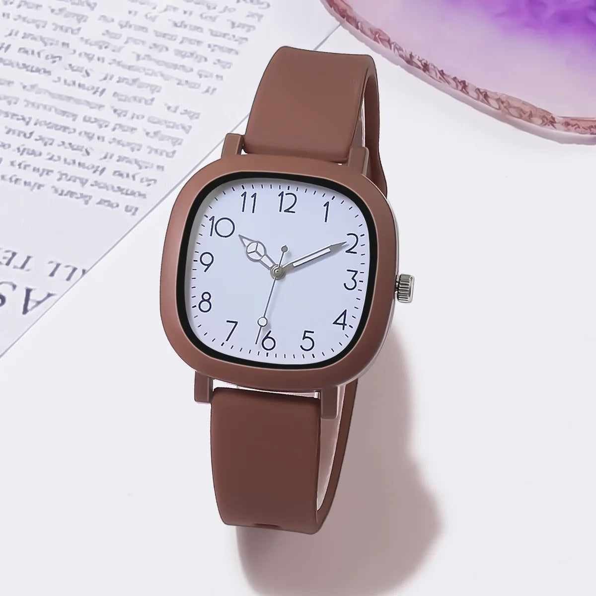 “Fashion Brand Bear Women’s Quartz Watch - Casual Silicone Jelly Watch for Girls.”