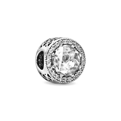 “925 Silver Family Charm Pendant - Sparkling Boy/Girl Bead for Pandora Bracelet.”