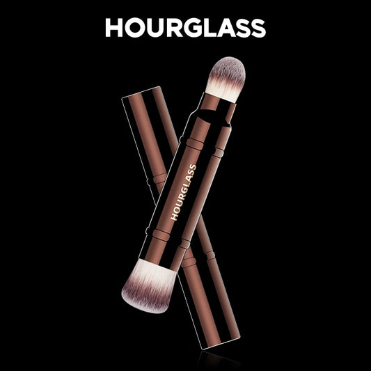 “Retractable Double-Ended Complexion Brush with Soft Fiber Hair, Fashion Face Brush.”