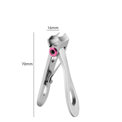 “High-Quality Stainless Steel Nail Clippers, Two Sizes, Durable Manicure & Pedicure Tools”