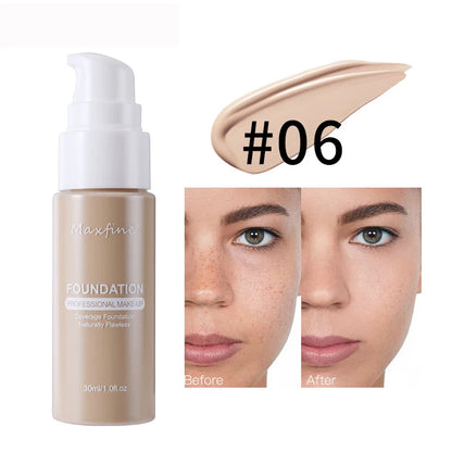 “Liquid foundation: effective concealer, waterproof, sweat-resistant, professional makeup.”