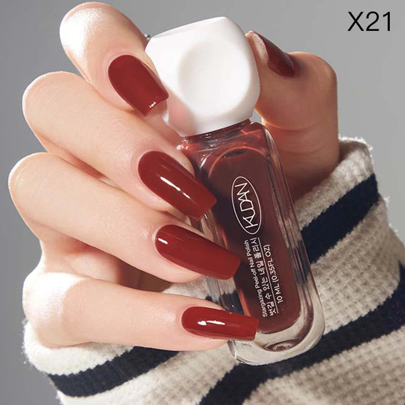 “10ml Water-Based Peel Off Nail Polish, Glitter Colors, Manicure Supplies”