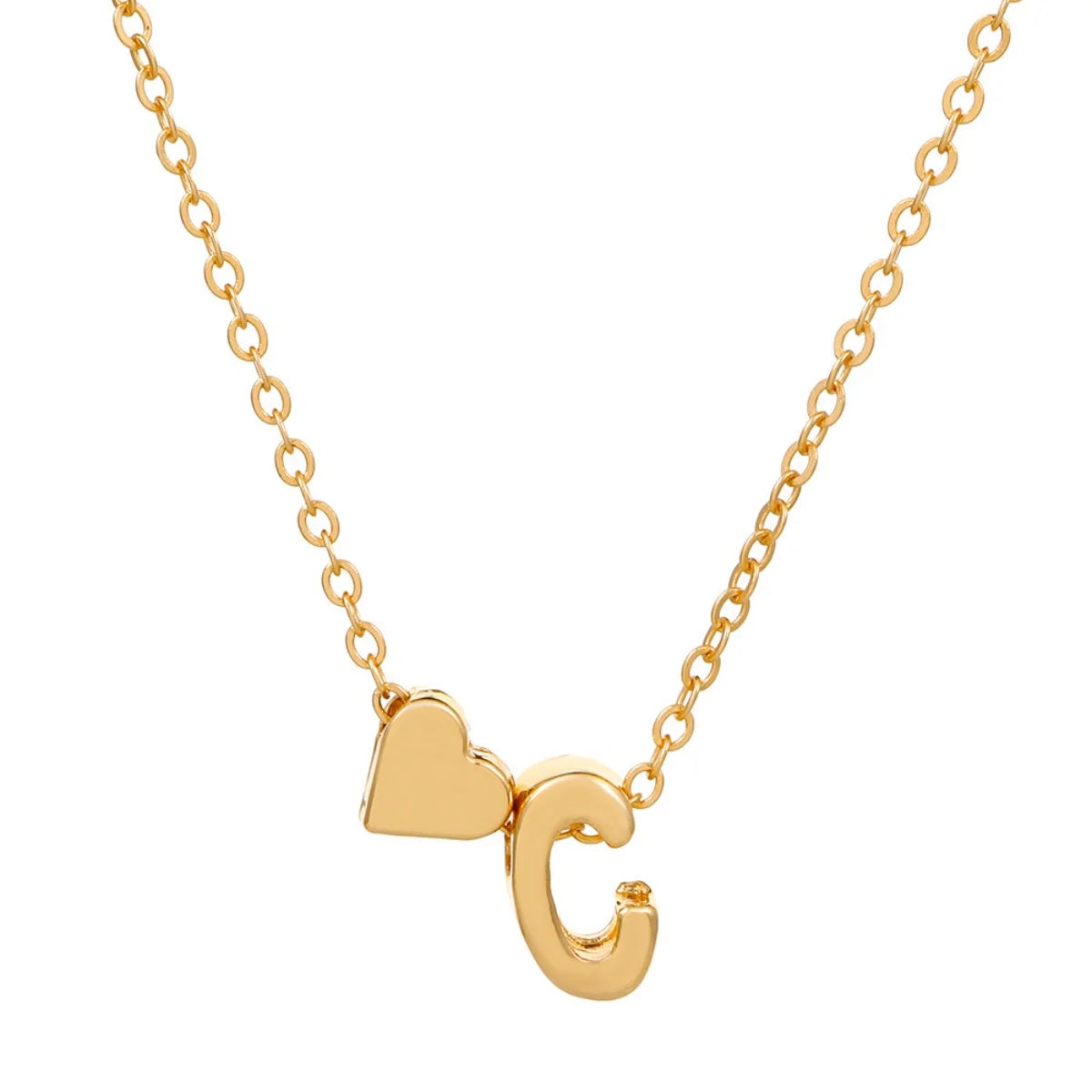 “Initial 26 Letter Heart Necklace for Women and Girls, Perfect Friendship Gift.”