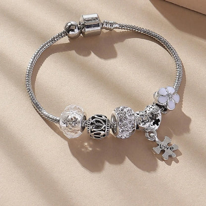 “Women’s Multi Element Beaded Love Bracelet Daily Party Holiday Jewelry Gift.”