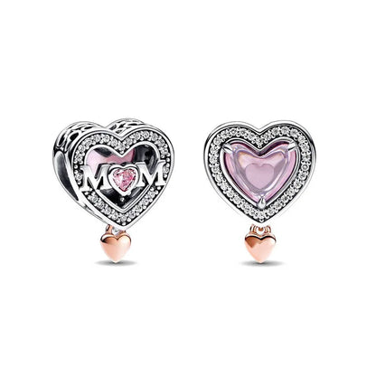 “925 Silver Family Charm Pendant - Sparkling Boy/Girl Bead for Pandora Bracelet.”