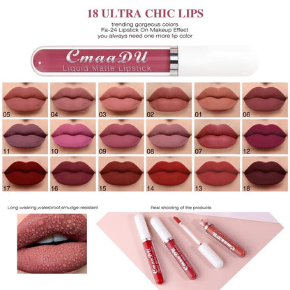 “Sexy Long-Lasting Velvet Matte Lip Gloss – Waterproof, Non-Stick, Liquid Lipstick for Women”