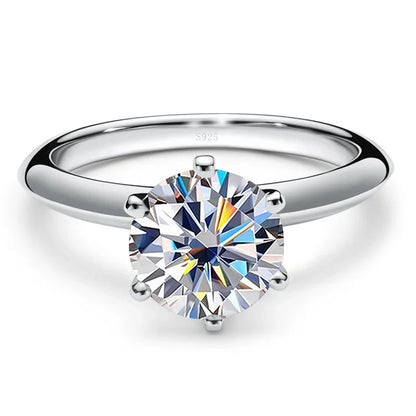 “1-5ct Moissanite Ring for Women GRA Certified 925 Sterling Silver Wedding Bands.”