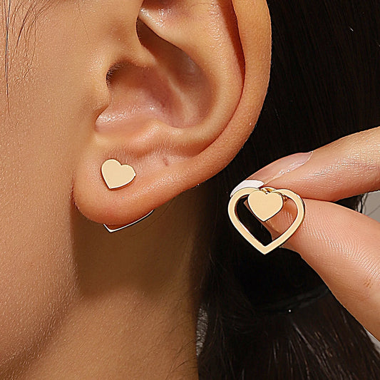 “Retro Geometric Square Triangle Stud Earrings for Women - Fashion Jewelry.”