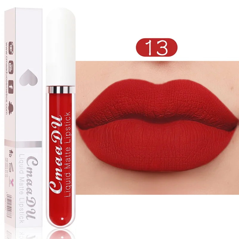 “Sexy Long-Lasting Velvet Matte Lip Gloss – Waterproof, Non-Stick, Liquid Lipstick for Women”