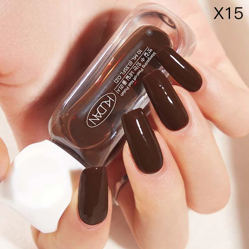 “10ml Water-Based Peel Off Nail Polish, Glitter Colors, Manicure Supplies”
