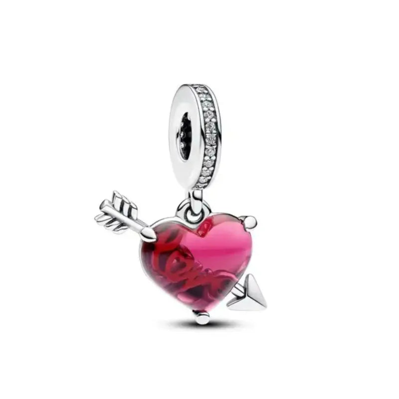 “925 Silver Family Charm Pendant - Sparkling Boy/Girl Bead for Pandora Bracelet.”