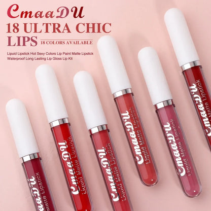 “Sexy Long-Lasting Velvet Matte Lip Gloss – Waterproof, Non-Stick, Liquid Lipstick for Women”