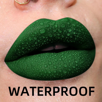 “19-Color Matte Velvet Lip Gloss – Waterproof Liquid Lipstick, Nude to Black Shades”
