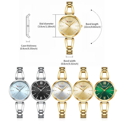 “Luxury Quartz Watch, Rhinestones, Stainless Steel Band, Fashionable Women’s Charming Wristwatch.”