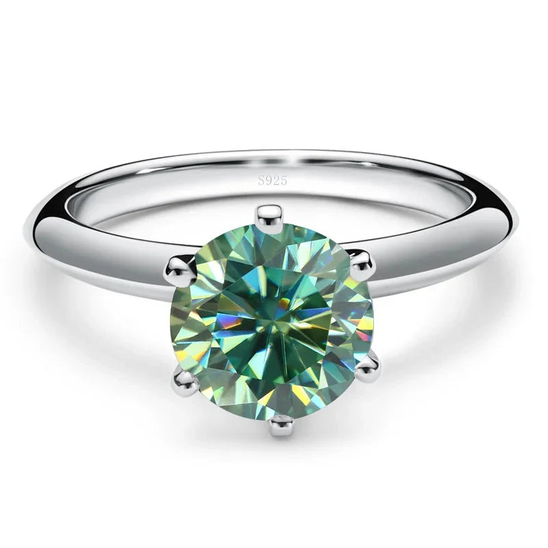 “1-5ct Moissanite Ring for Women GRA Certified 925 Sterling Silver Wedding Bands.”