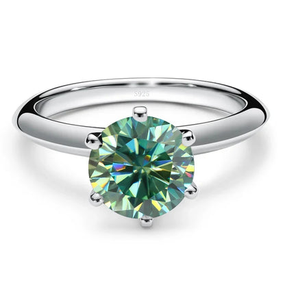 “1-5ct Moissanite Ring for Women GRA Certified 925 Sterling Silver Wedding Bands.”