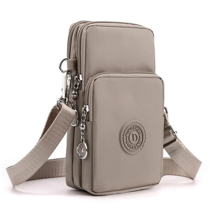 “New women’s nylon phone bag, coin purse, small crossbody, travel wallet.”