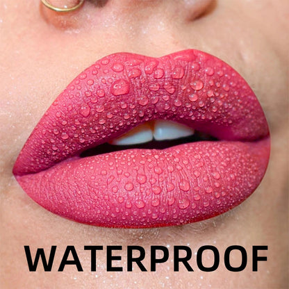 “19-Color Matte Velvet Lip Gloss – Waterproof Liquid Lipstick, Nude to Black Shades”