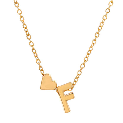 “Initial 26 Letter Heart Necklace for Women and Girls, Perfect Friendship Gift.”