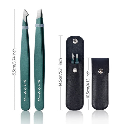 “2/4/6 Pcs Beauty Tweezers: Stainless Steel, Colorful, Precise Hair Removal Tools.”