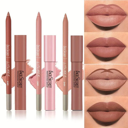 “Matte Lipliner & Lipstick Set – Waterproof, Long-Lasting, Soft Matte Color for Women”