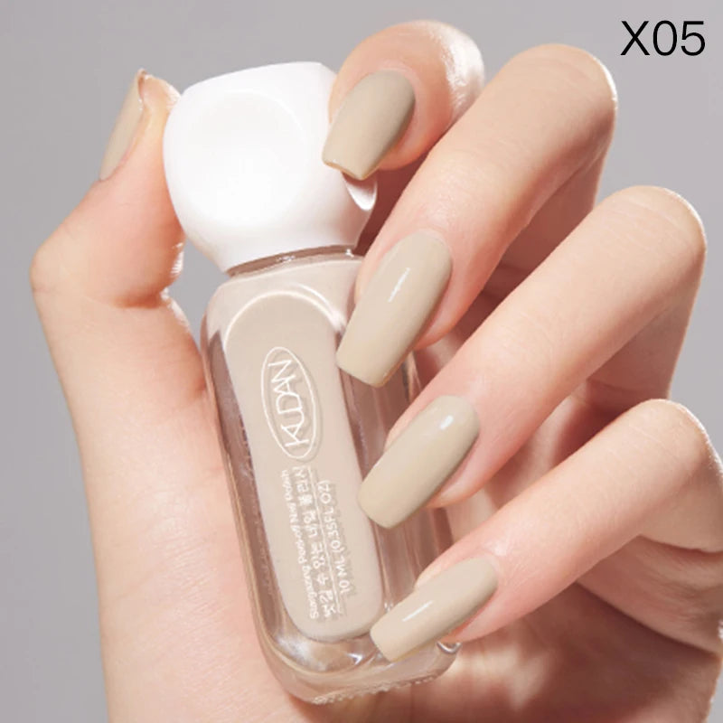 “10ml Water-Based Peel Off Nail Polish, Glitter Colors, Manicure Supplies”