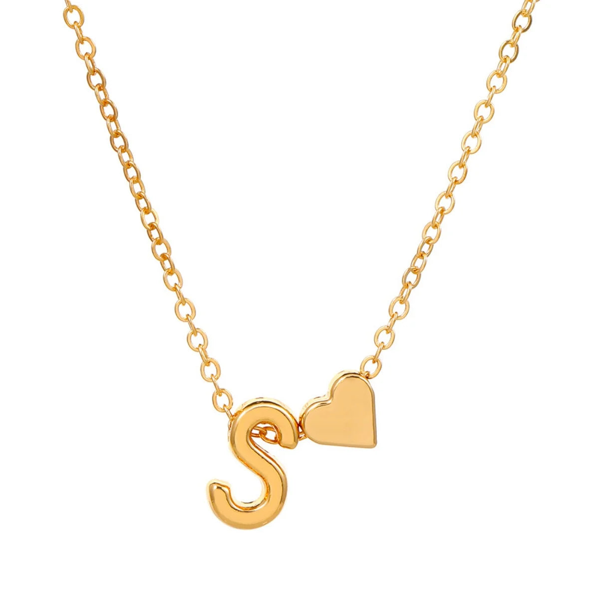 “Initial 26 Letter Heart Necklace for Women and Girls, Perfect Friendship Gift.”