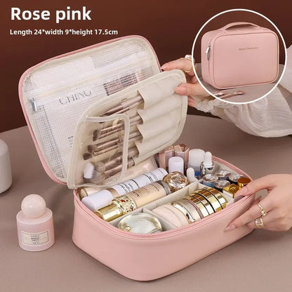 “New Women’s Cosmetic Bag Large Capacity Portable Luxury Makeup Travel Organizer Toiletry”