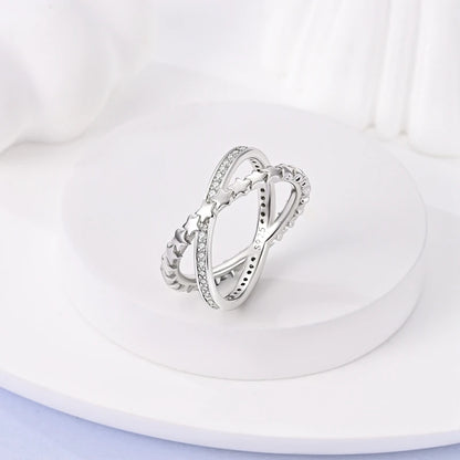 “925 Silver Zircon Star Ring - Geometric Design for Engagements & Valentine’s Gifts.”