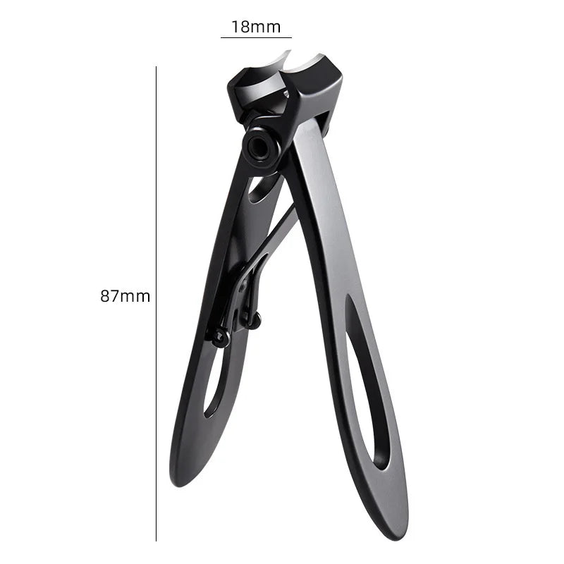 “High-Quality Stainless Steel Nail Clippers, Two Sizes, Durable Manicure & Pedicure Tools”