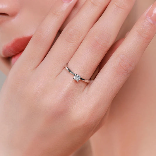 “925 Sterling Silver 10 Hearts Clear CZ Simulated Diamond Simple Wedding Band Ring.”