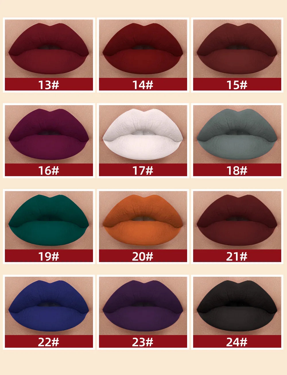 “Matte Liquid Lipstick – Non-Stick, Waterproof, Smudge-Proof & Long-Lasting Velvet Finish”