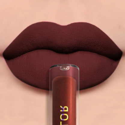 “19-Color Matte Velvet Lip Gloss – Waterproof Liquid Lipstick, Nude to Black Shades”