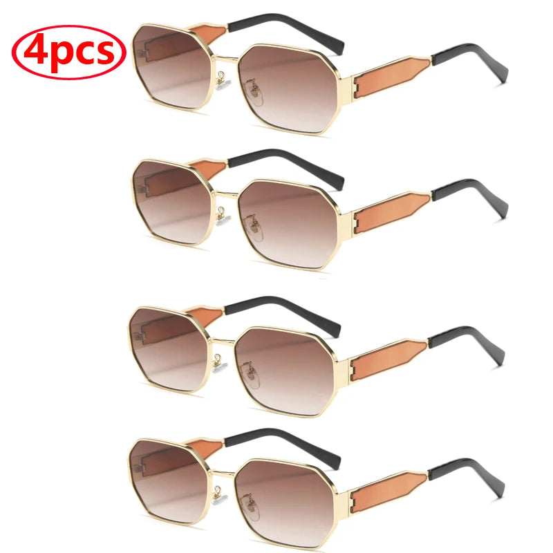 “Vintage rectangle sunglasses, retro metal frame, unisex designer black eyewear.”
