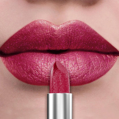 “21-Color Metallic Lipstick – Bold, Glittery, Long-Lasting Pearlescent Matte Lip Tint”